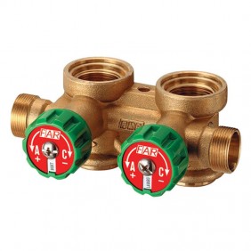 Koplanarer Verteiler Far 3752 links gelb 3/4"...