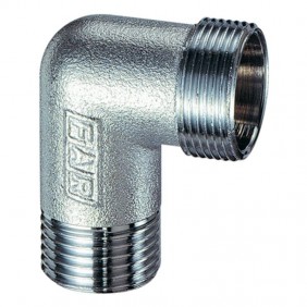 Racor codo Far 1 "x22 M cromado junta de goma...