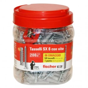 Tarro de tapones Fischer de nylon SX6 S 200...