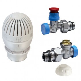 Kit vanne et détenteur Giacomini pour radiateur...