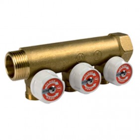 Colector Giacomini modular con grifos 3/4 x 1/2...