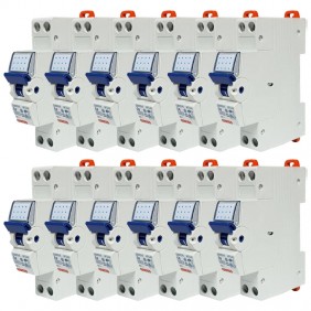Gewiss Circuit Breaker 12 pcs 6A 2P 4.5KA C 1...