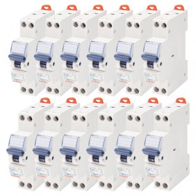 Gewiss Circuit Breaker 12 pcs 10A 2P 4.5KA C 1...