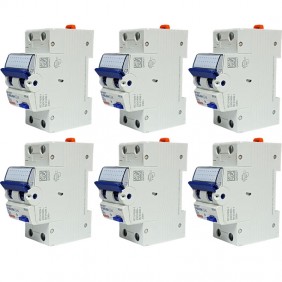 Kit 6 interruptores diferenciales Gewiss 16A 2P...