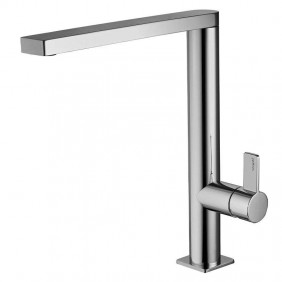 Paffoni Rock kitchen tap with slim swivel spout...