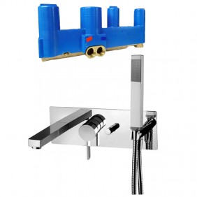 Mezcladora empotrada de bañera Paffoni Rock 2...