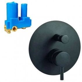 Paffoni Light recessed shower tap with diverter...