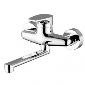 Teorema Bing chromed kitchen tap wall-mounted...