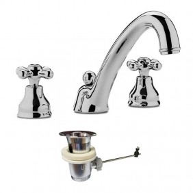 Mezcladora de lavabo Paffoni Iris con descarga...