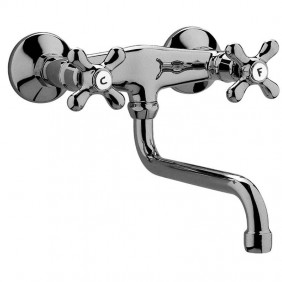 Paffoni Iris kitchen tap wall-mounted chrome...