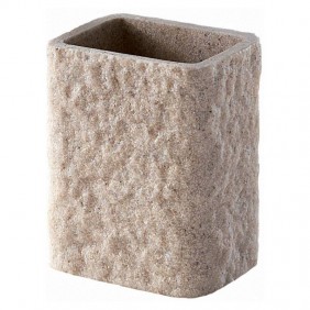 Portaspazzolino d'appoggio Gedy Aries beige...