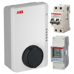 Kit Energy Abb Wallbox 7,4KW 1 enchufe T2 RFID...