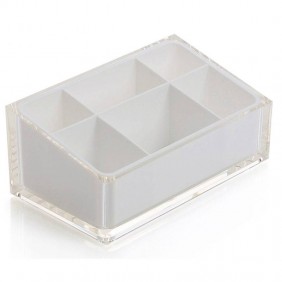 Organizador maquillaje Gedy Rainbow blanco RA00-02