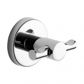 Perchero doble para albornoz Gedy Felce cromado...