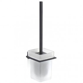 Portaescobilla de pared Gedy Atena negro mate...