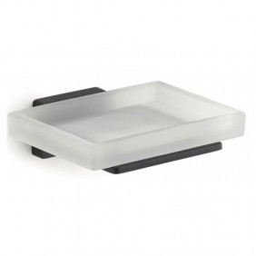 Jabonera de pared Gedy Atena negro mate y...