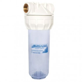 Euroacque plastic filter for 10-inch cartridges...