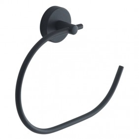 Toallero Gedy Eros anillo negro mate 2370-14