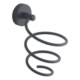 Gedy Eros hair dryer holder matte black 2355-14