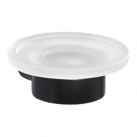 Jabonera de pared Gedy Pirenei cristal negro...