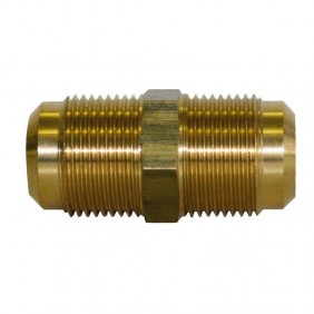 Ferrari straight union fitting 3/8 brass 107111