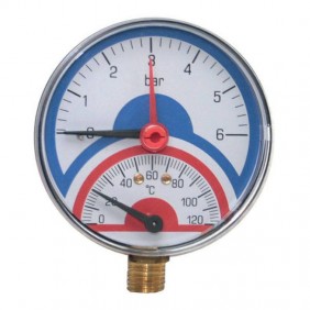 Ferrari Mano-Thermometer radialer Anschluss 80...