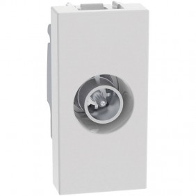Bticino MatixGO 1-module white coaxial through...