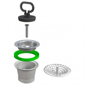 Bonde pour évier de cuisine Bonomini 1 1/2 avec...