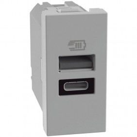 Bticino MatixGO 15W USB socket with 1 port type...