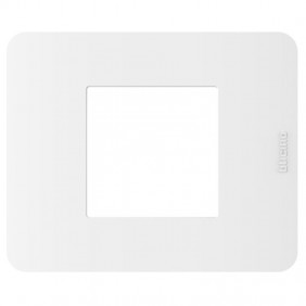 Placca Bticino MatixGO 2 moduli bianca JA4802JW