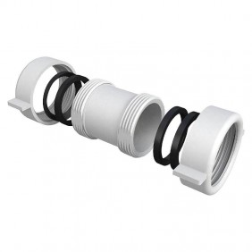 Bonomini Muffe für Rohranschluss I/I 40 mm weiß...