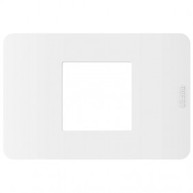 Plaque Bticino MatixGO 2 modules centrés blanc...