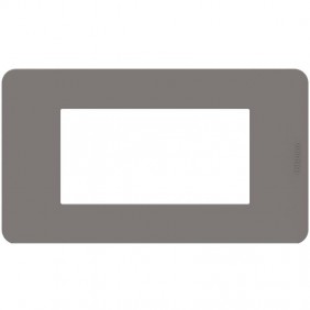Plaque Bticino MatixGO Tones 4 modules gris...