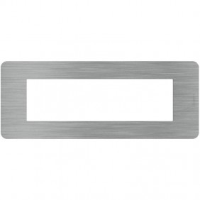 Plaque Bticino MatixGO Effects 7 modules Steel...
