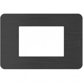 Placca Bticino MatixGO Effects 3 moduli Black...