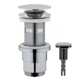 Piletta per lavabo Cgs 1 1/4 in Abs con tappo a...
