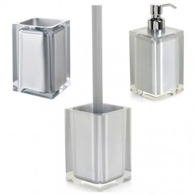 Set arredo bagno Gedy Rainbow argento RA81-98-33