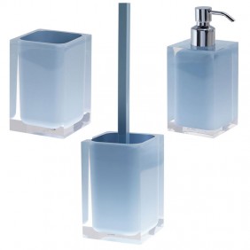 Set de muebles de baño Gedy Rainbow azul claro...