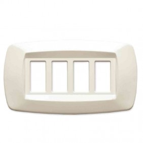 Master plate ways 4 places ivory MD284