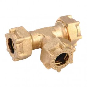 IBP T-fitting for water and gas F D 16 mm brass...