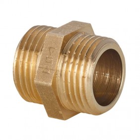 Nipplo filettato per tubi IBP M/M 1/4 in ottone...