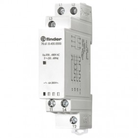 Finder control relay 3 phases 1 contact 6A...