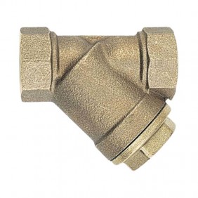 Filtro a Y in ottone Watts DN40 con rete in...