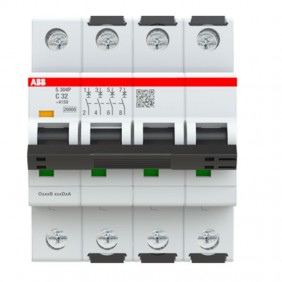 Interruptor magnetotérmico Abb S304P 4P 32A...