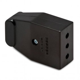 Prise volante noire Master 2X10A+T 05510