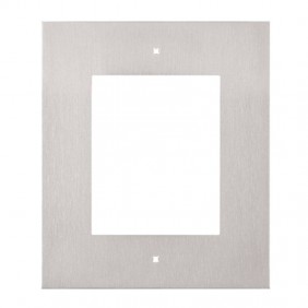 Cadre d'encastrement 2N 1 module Nickel pour...