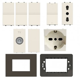 KIT starter Home Abb white Zenit series with...