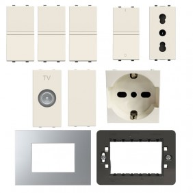 KIT de inicio Home Abb blanco serie Zenit con...