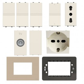 KIT starter Home Abb white Zenit series with...