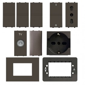 KIT starter Home Abb serie Zenit antracite con...